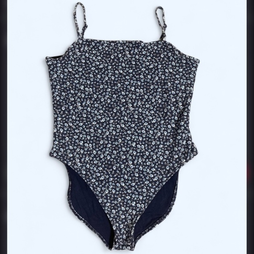 Old Navy Floral Noodle Strap Bodysuit